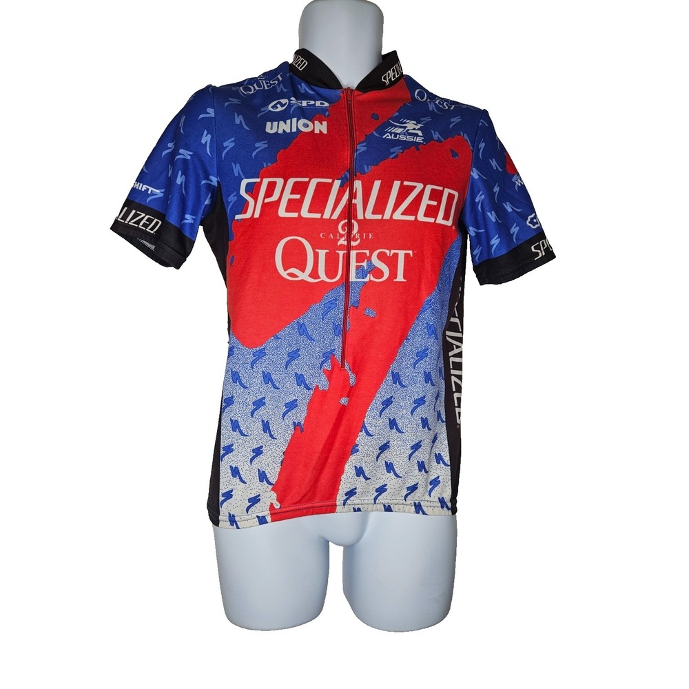 Vintage Aussie Specialized Cycling Jersey Men ? XL Racing MTB Bike Zip